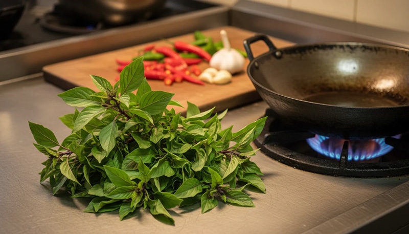 Thai-Basilikum: Warum ist Thai-Basilikum so typisch für die thailändische Küche?